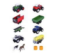 Farmárske vozidlo kovové 5 ks, 2 druhy